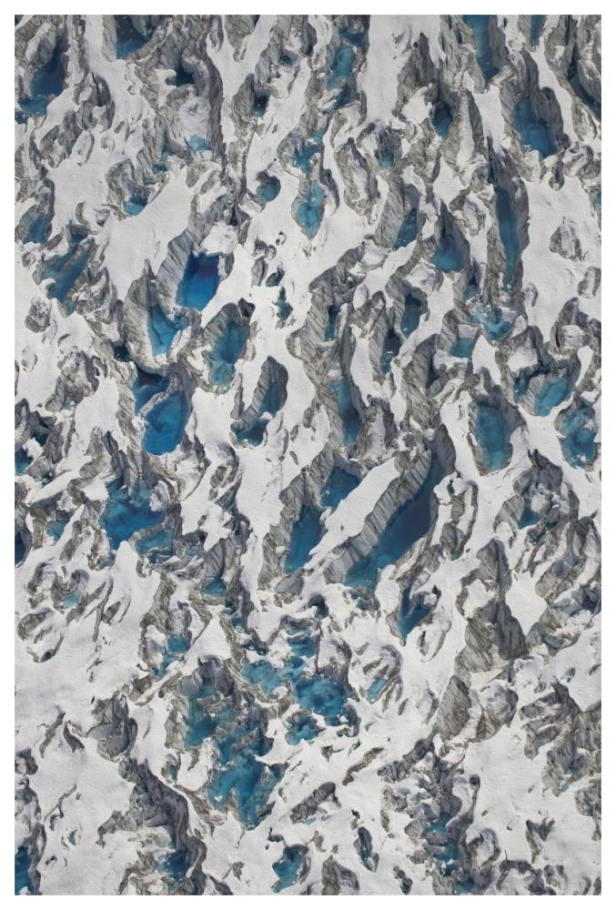 Meltwater Lakes On Hubbard Glacier, Wrangell-St. Elias National Park, Alaska-Paper Art-42X62