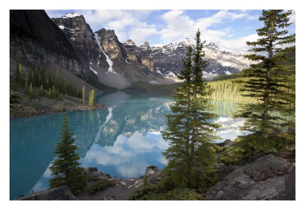 Moraine Lake In The Valley Of The Ten Peaks, Banff National Park, Alberta, Canada-Paper Art-32X22