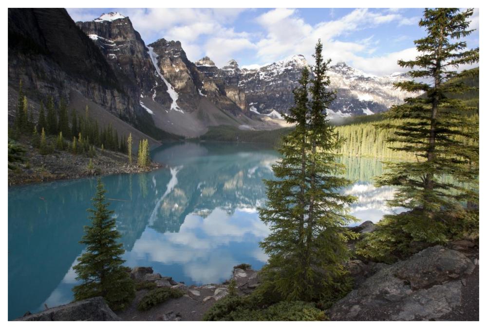 Moraine Lake In The Valley Of The Ten Peaks, Banff National Park, Alberta, Canada-Paper Art-62X42