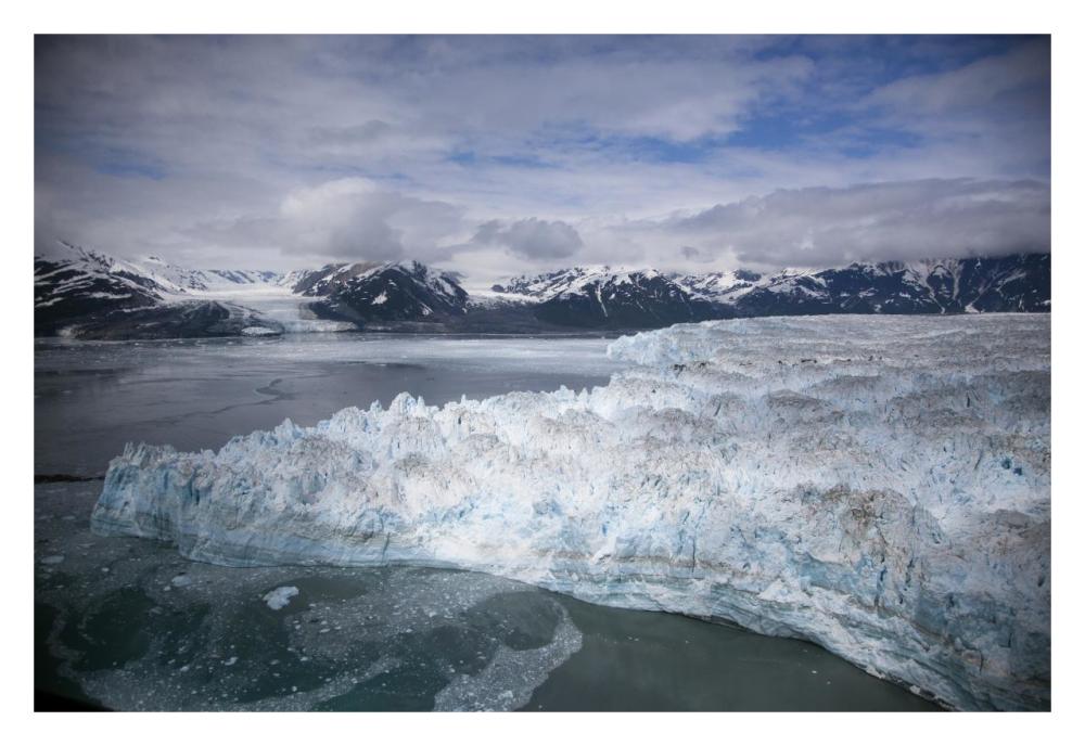 Hubbard Glacier Encroaching On Gilbert Point, Wrangell-St. Elias National Park, Alaska-Paper Art-32X22