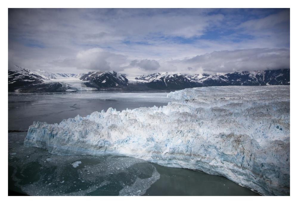 Hubbard Glacier Encroaching On Gilbert Point, Wrangell-St. Elias National Park, Alaska-Paper Art-38X26