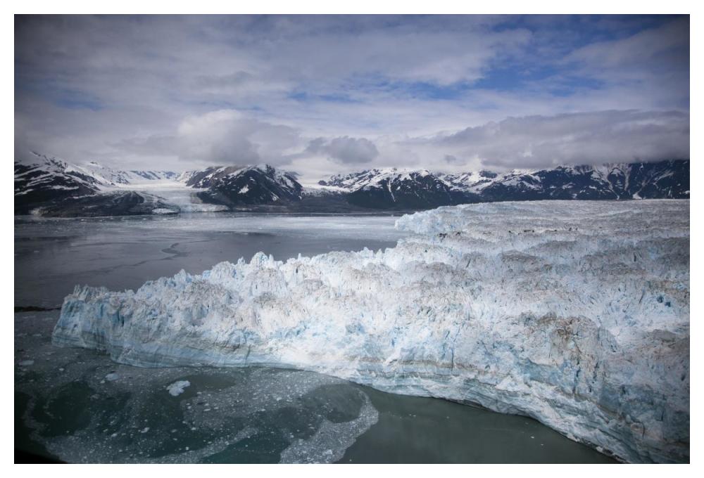 Hubbard Glacier Encroaching On Gilbert Point, Wrangell-St. Elias National Park, Alaska-Paper Art-50X34