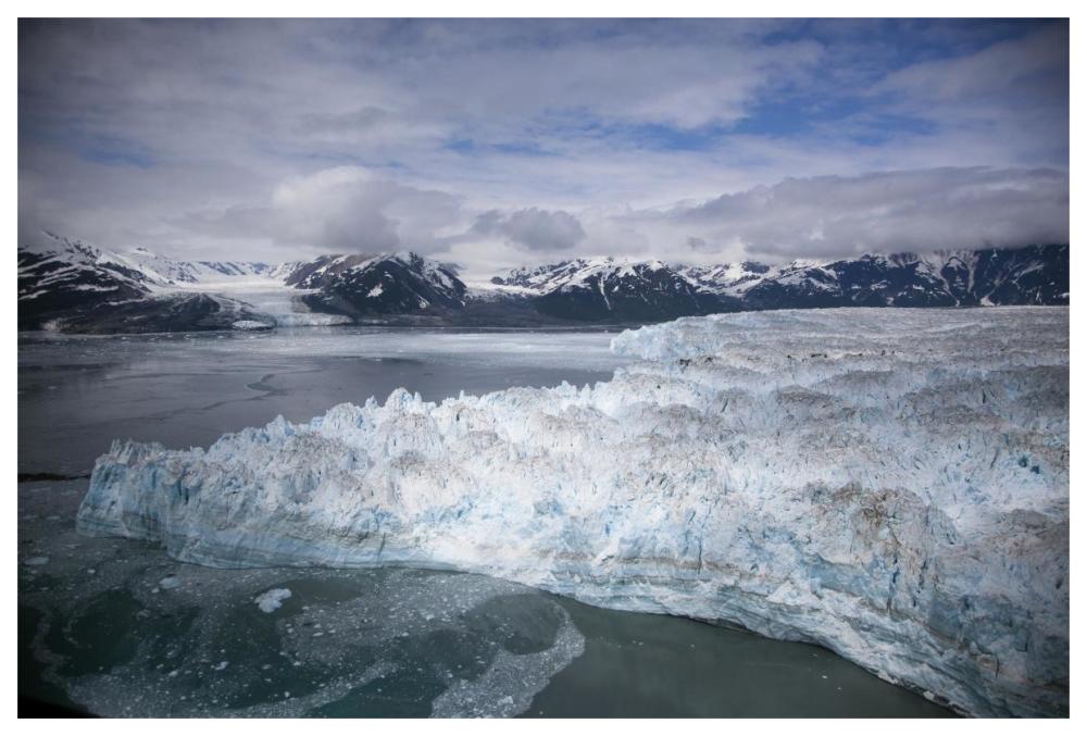 Hubbard Glacier Encroaching On Gilbert Point, Wrangell-St. Elias National Park, Alaska-Paper Art-62X42