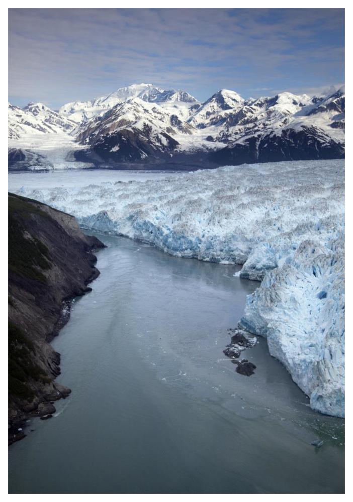 Hubbard Glacier Encroaching On Gilbert Point, Wrangell-St. Elias National Park, Alaska-Paper Art-42X62