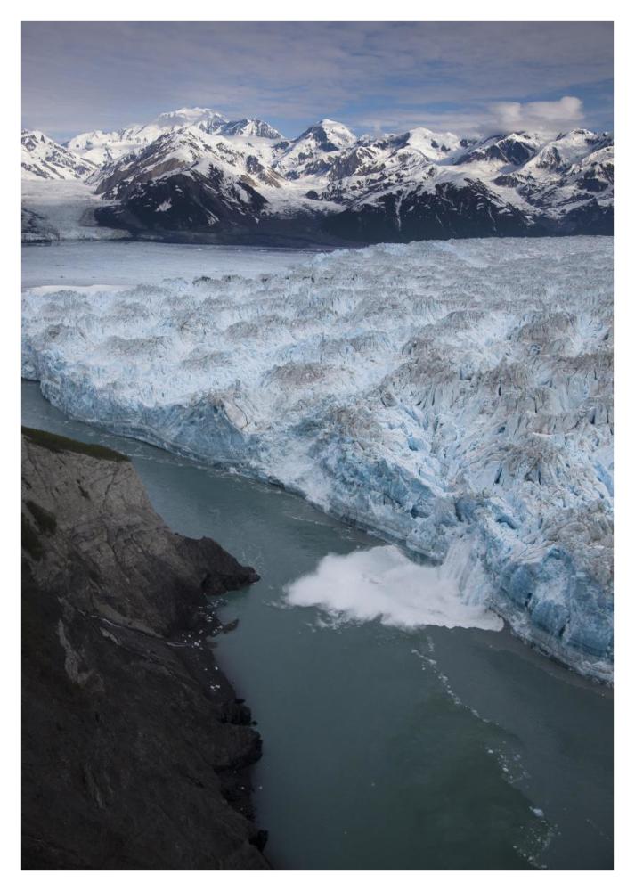 Hubbard Glacier Encroaching On Gilbert Point, Wrangell-St. Elias National Park, Alaska-Paper Art-30X42
