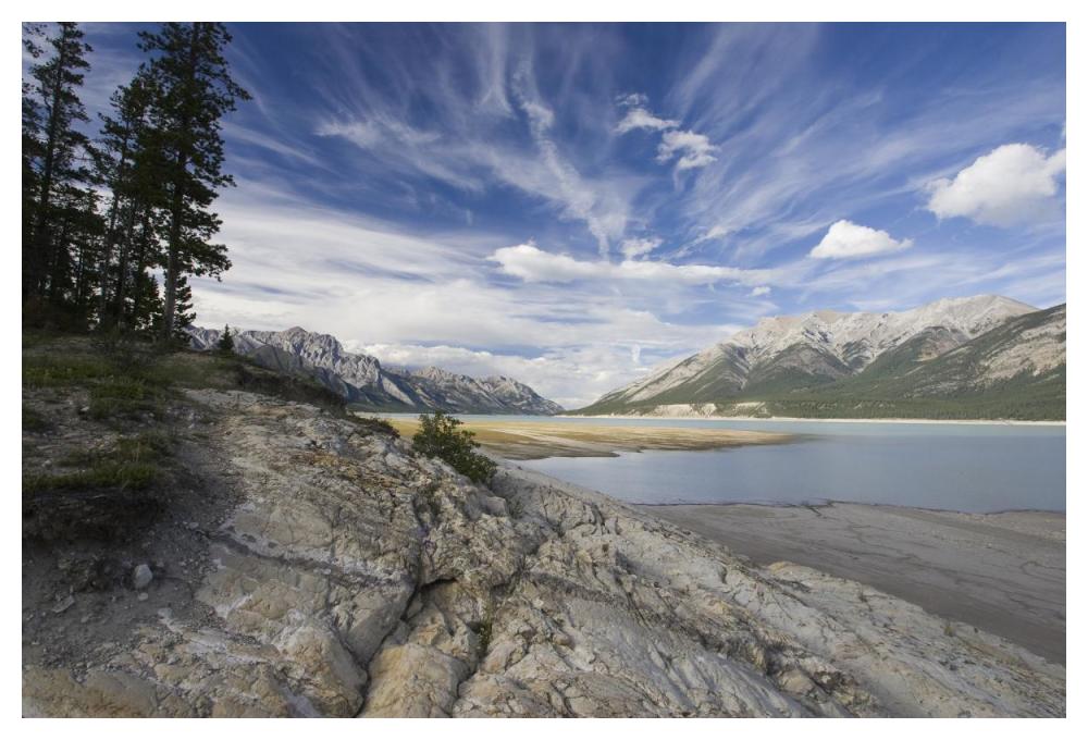 Abraham Lake Created By Bighorn Dam On The North Saskatchewan River, Jasper National Park, Alberta, Canada-Paper Art-50X34
