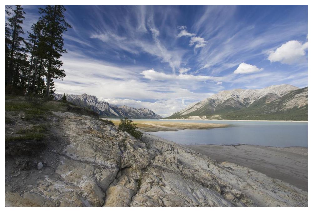 Abraham Lake Created By Bighorn Dam On The North Saskatchewan River, Jasper National Park, Alberta, Canada-Paper Art-62X42