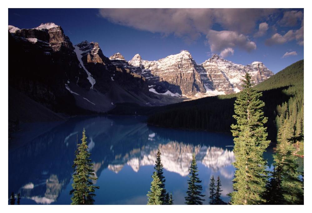 Wenkchemna Peaks And Moraine Lake, Valley Of The Ten Peaks, Banff National Park, Alberta, Canada-Paper Art-20X14