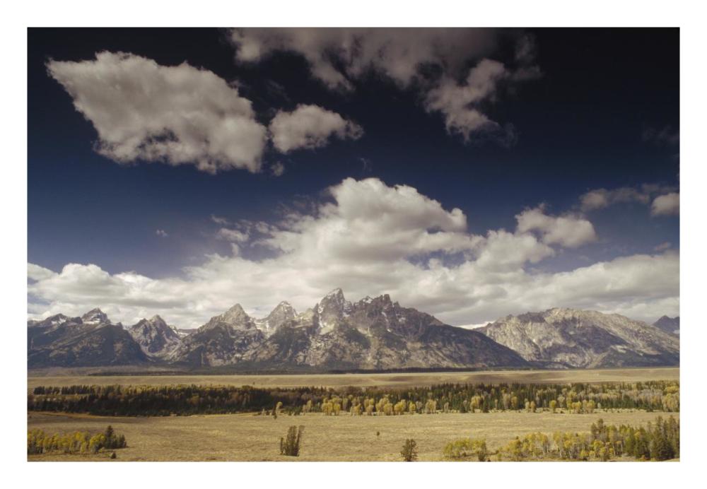 Teton Range, Snake River Valley, Grand Teton National Park, Wyoming-Paper Art-26X18