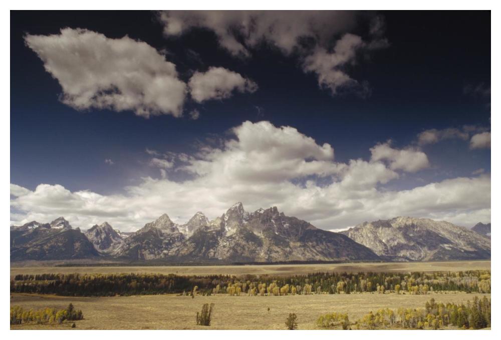 Teton Range, Snake River Valley, Grand Teton National Park, Wyoming-Paper Art-50X34