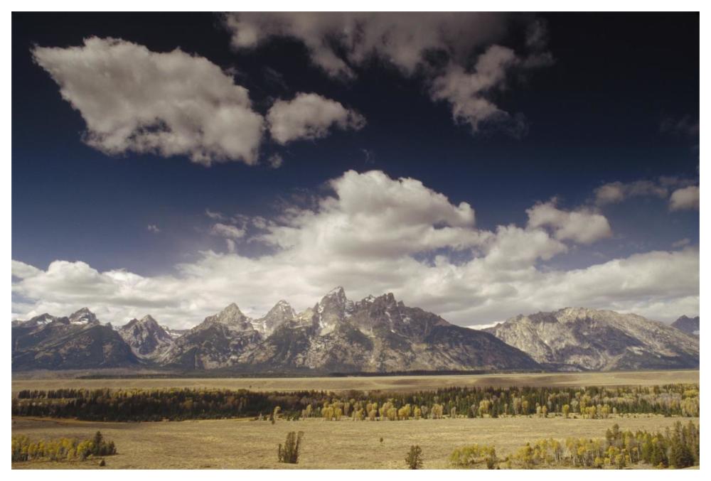 Teton Range, Snake River Valley, Grand Teton National Park, Wyoming-Paper Art-62X42