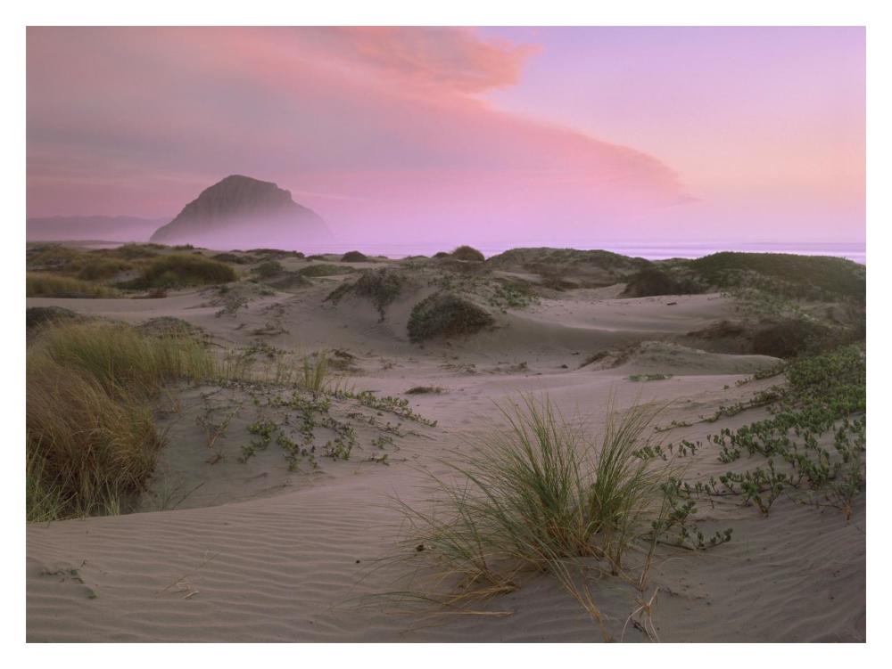 Morro Rock At Morro Bay, California-Paper Art-18X14
