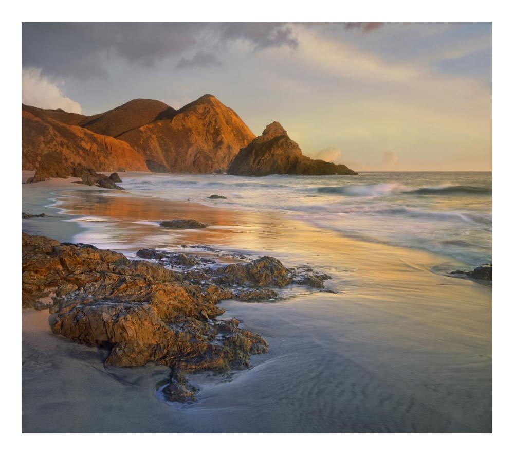Bean Hollow Beach, Big Sur, California-Paper Art-24X21.36