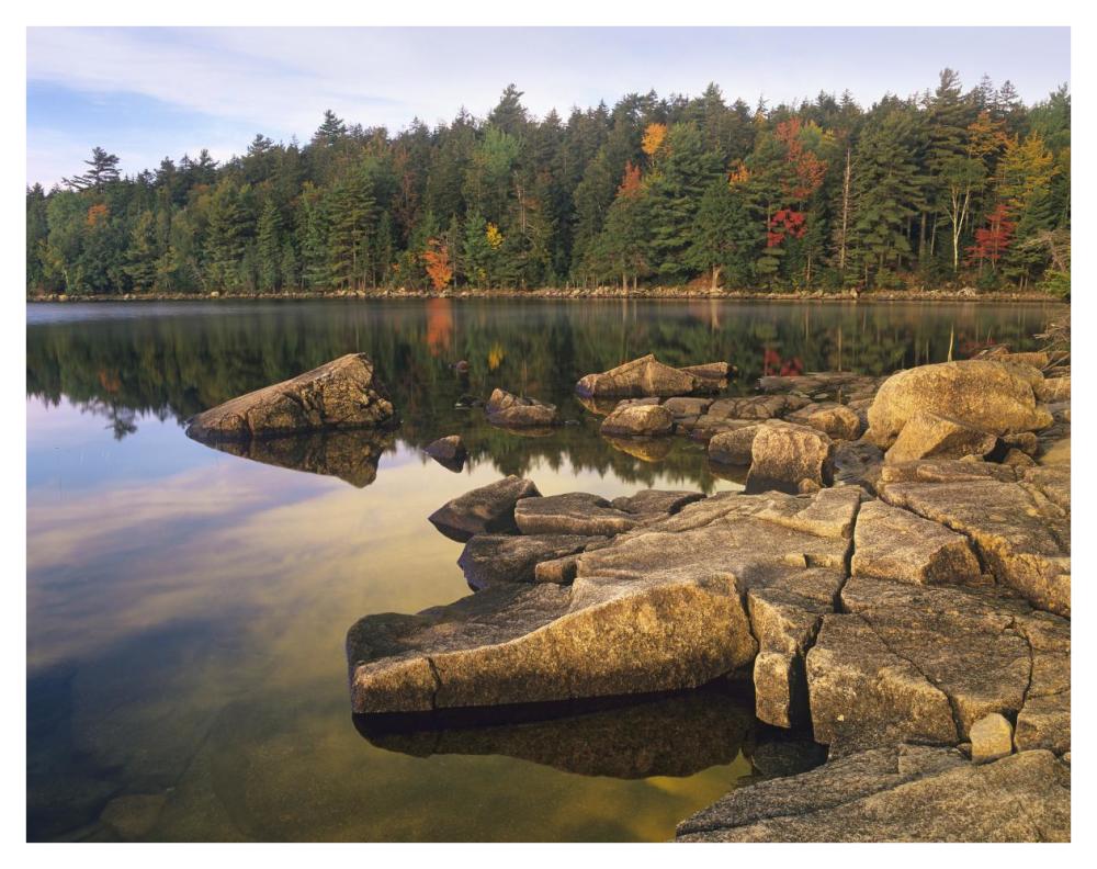 Eagle Lake, Acadia National Park, Maine-Paper Art-42X32