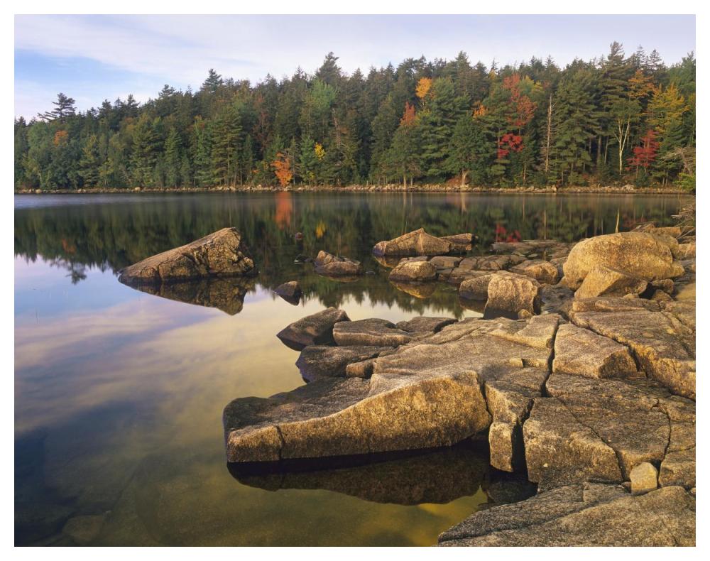 Eagle Lake, Acadia National Park, Maine-Paper Art-50X38