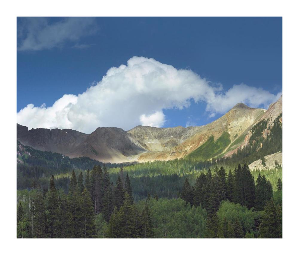 Elk Mountains Near Crested Butte, Colorado-Paper Art-18X15.44