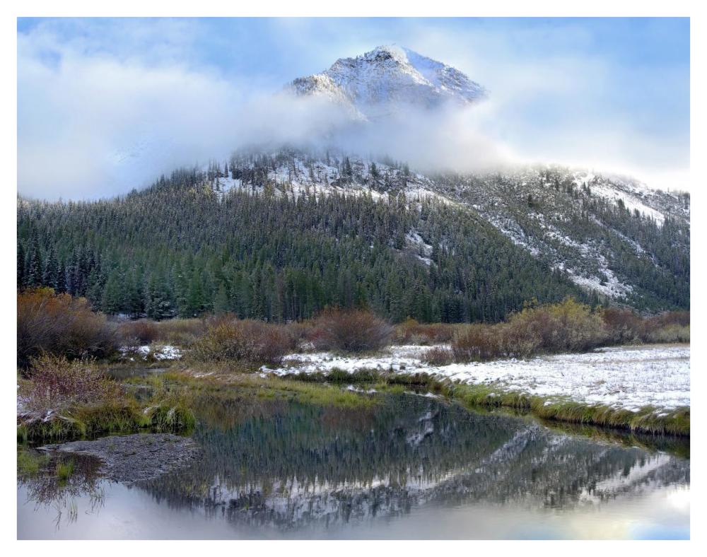 Phi Kappa Mountain And Summit Creek, Idaho-Paper Art-42X32