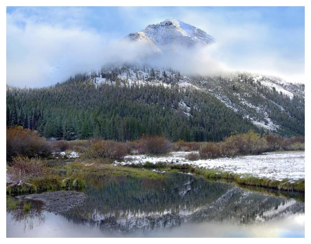 Phi Kappa Mountain And Summit Creek, Idaho-Paper Art-50X38