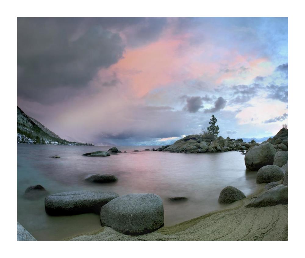 Hidden Beach At Sunset, Lake Tahoe, Nevada-Paper Art-18X15.28