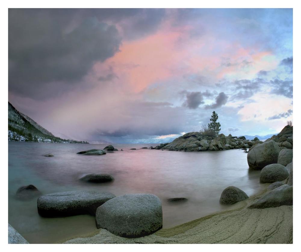 Hidden Beach At Sunset, Lake Tahoe, Nevada-Paper Art-38X31.88
