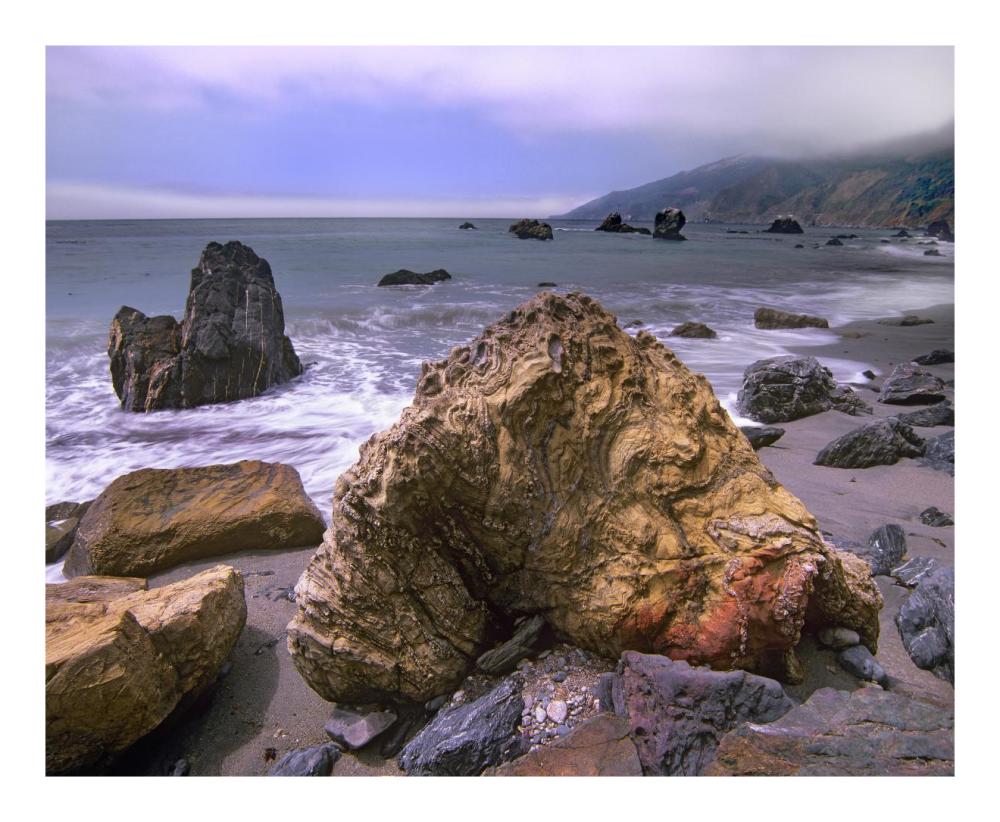 Rocks On Kirk Creek Beach, Big Sur, California-Paper Art-22X18