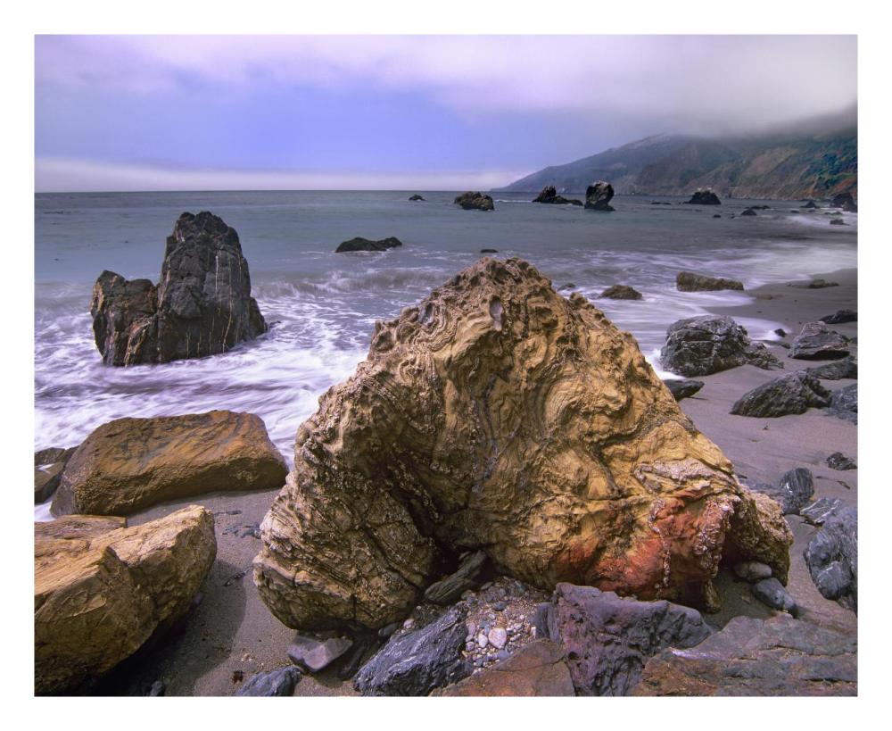 Rocks On Kirk Creek Beach, Big Sur, California-Paper Art-26X22