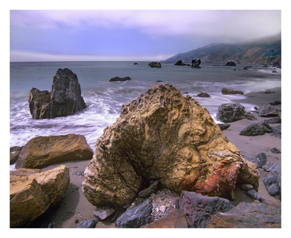 Rocks On Kirk Creek Beach, Big Sur, California-Paper Art-30X24