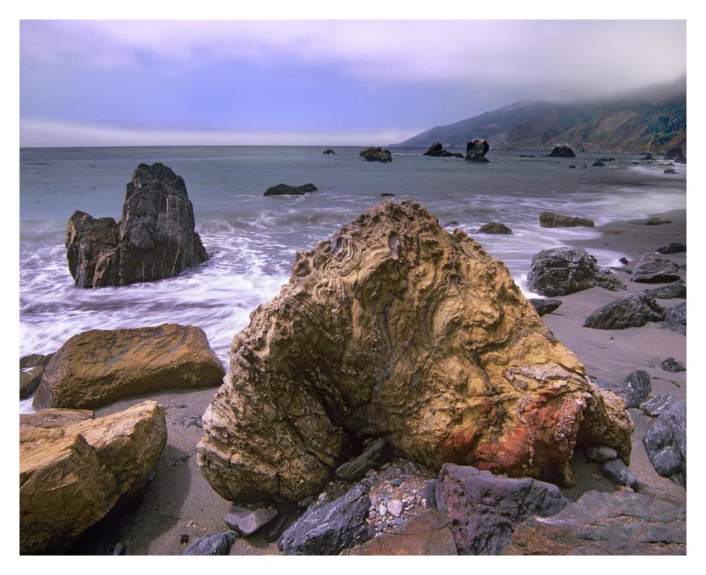 Rocks On Kirk Creek Beach, Big Sur, California-Paper Art-37X30