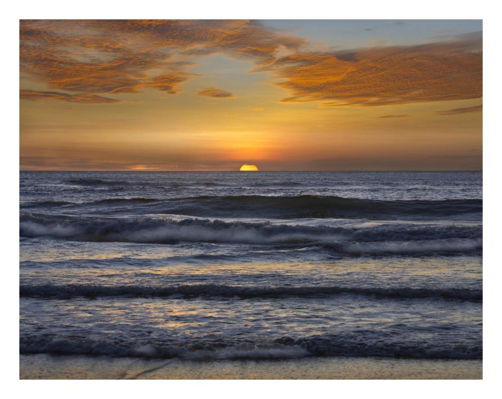 Sunset, Playa Langosta, Guanacaste, Costa Rica-Paper Art-26X20