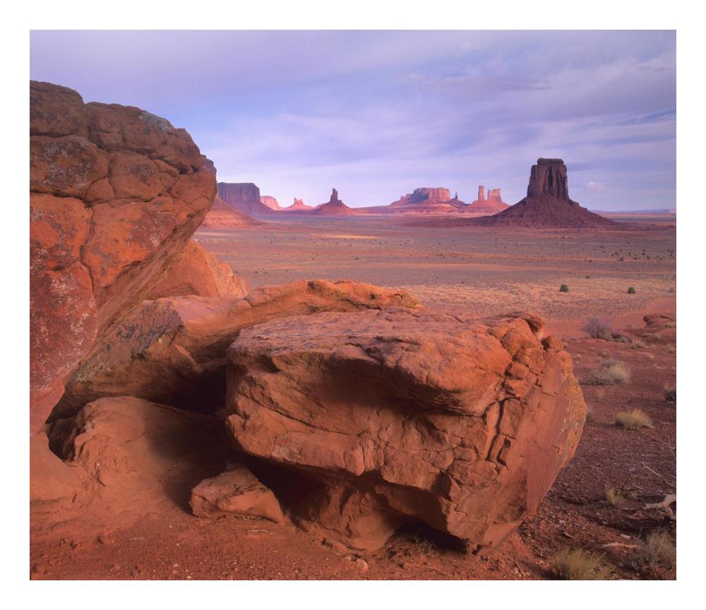 Mittens, North Window, Monument Valley, Arizona-Paper Art-24X20.7