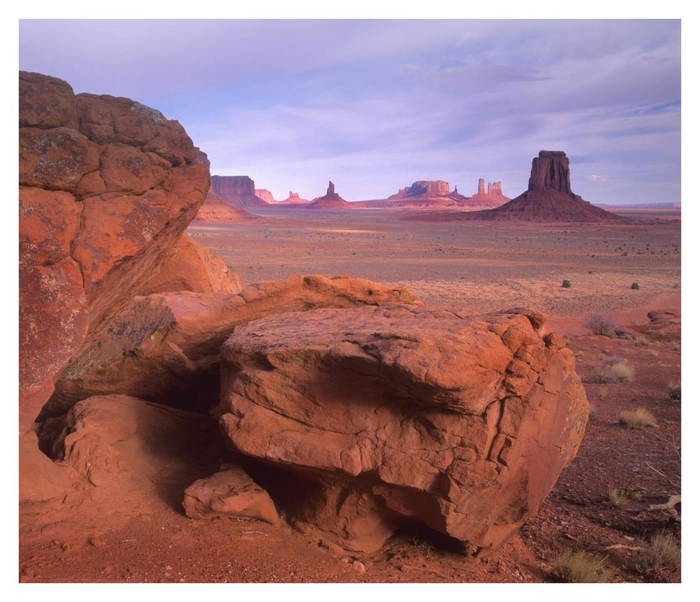 Mittens, North Window, Monument Valley, Arizona-Paper Art-38X32.6