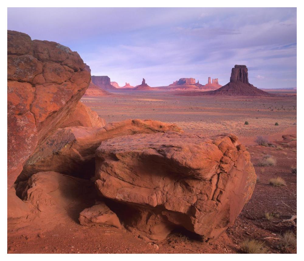 Mittens, North Window, Monument Valley, Arizona-Paper Art-42X36