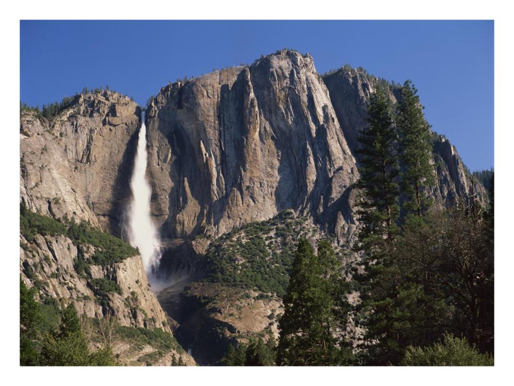 Yosemite Falls, Yosemite National Park, California-Paper Art-26X20