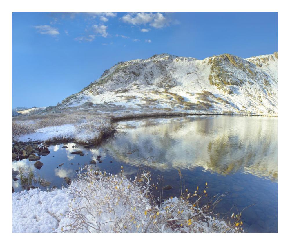 Pond And Geissler Mountain, Linkins Lake, Colorado-Paper Art-24X20.26