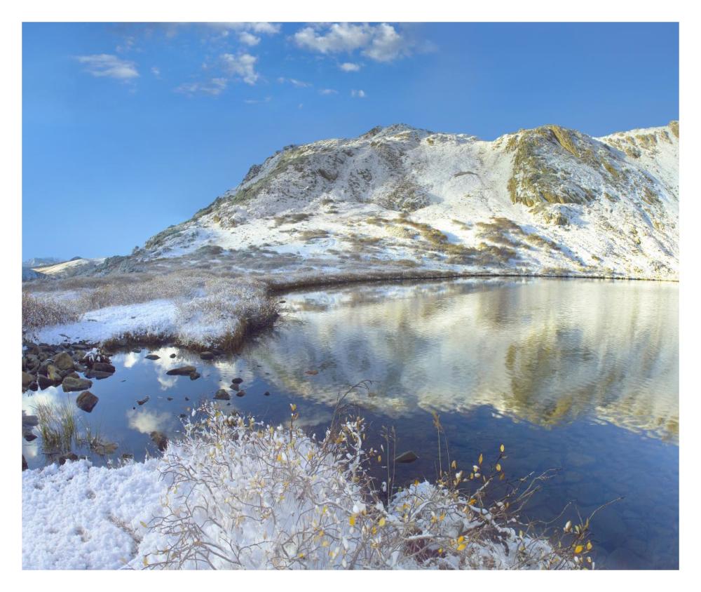 Pond And Geissler Mountain, Linkins Lake, Colorado-Paper Art-32X26.9