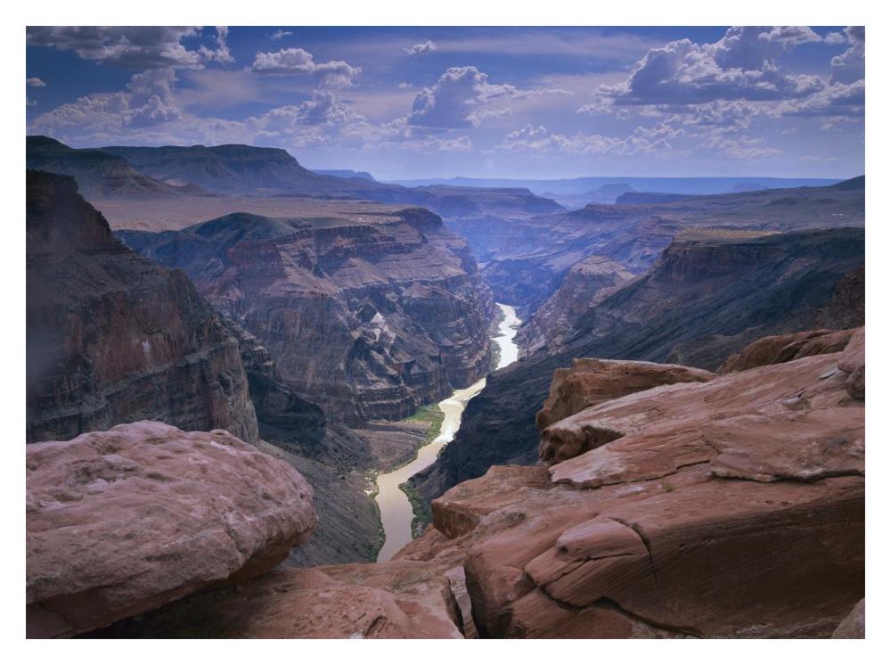 Colorado River, Grand Canyon National Park, Arizona-Paper Art-18X14