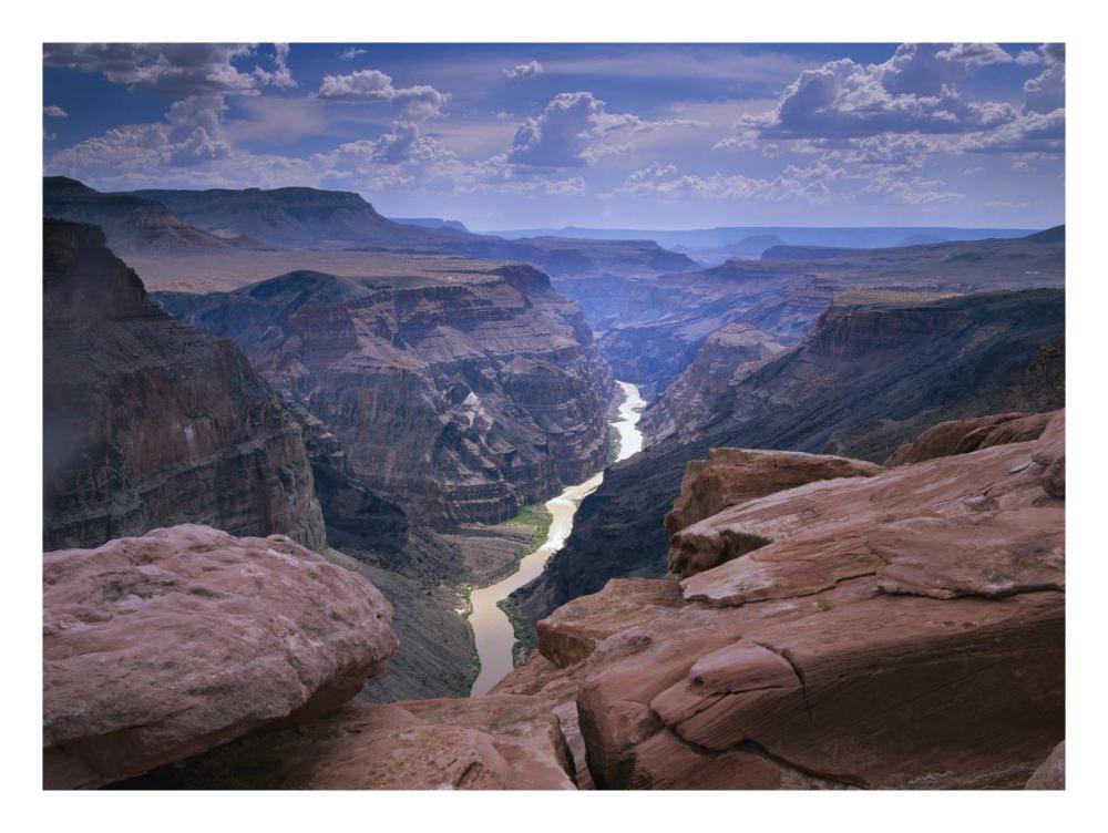 Colorado River, Grand Canyon National Park, Arizona-Paper Art-26X20
