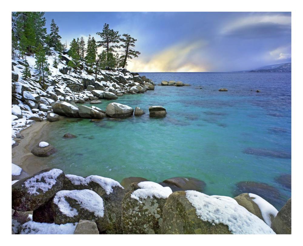 Hidden Beach And Memorial Point, Lake Tahoe, Nevada-Paper Art-26X22