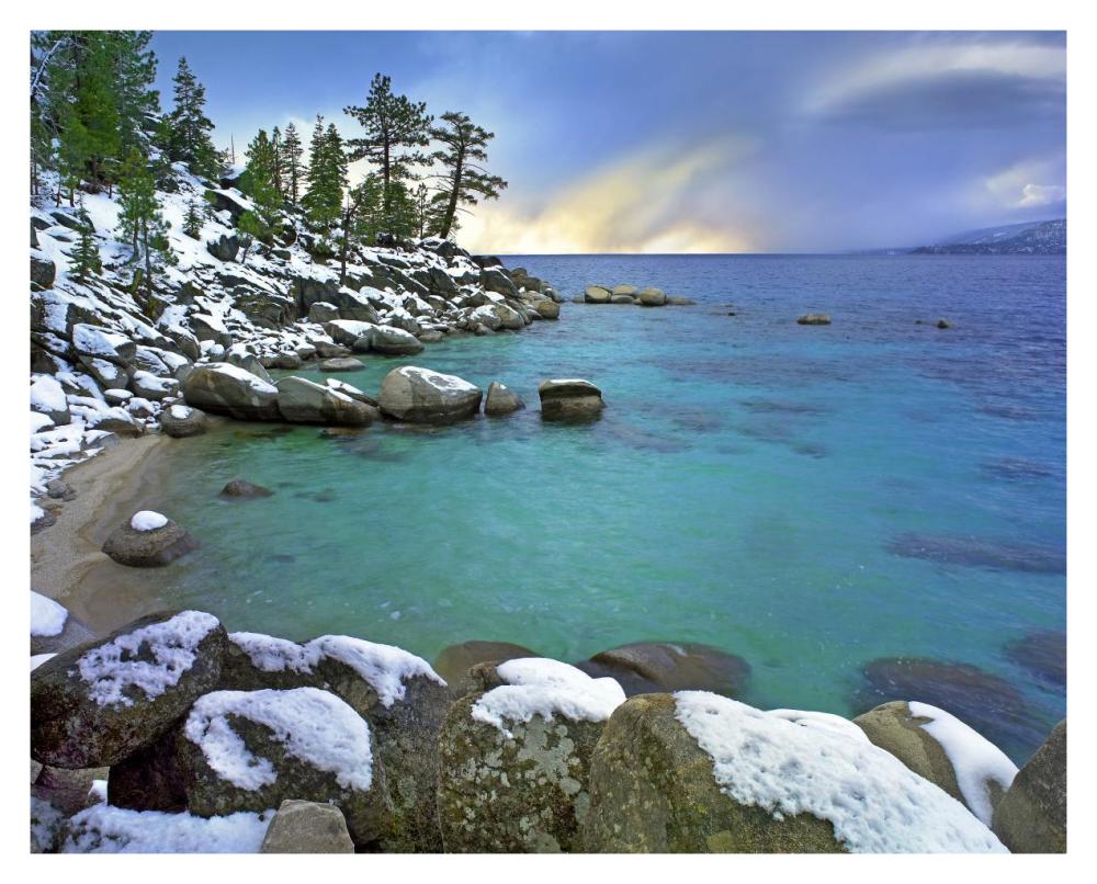 Hidden Beach And Memorial Point, Lake Tahoe, Nevada-Paper Art-37X30