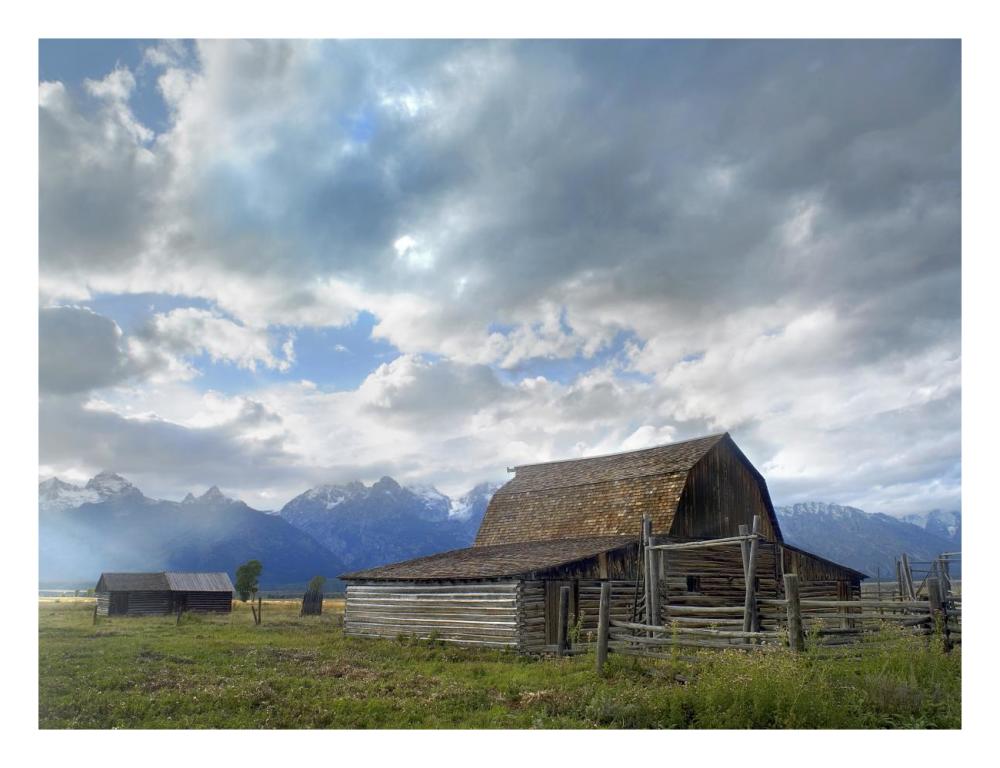 Mormon Row Barn, Grand Teton National Park, Wyoming-Paper Art-26X20