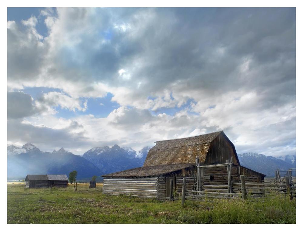 Mormon Row Barn, Grand Teton National Park, Wyoming-Paper Art-42X32