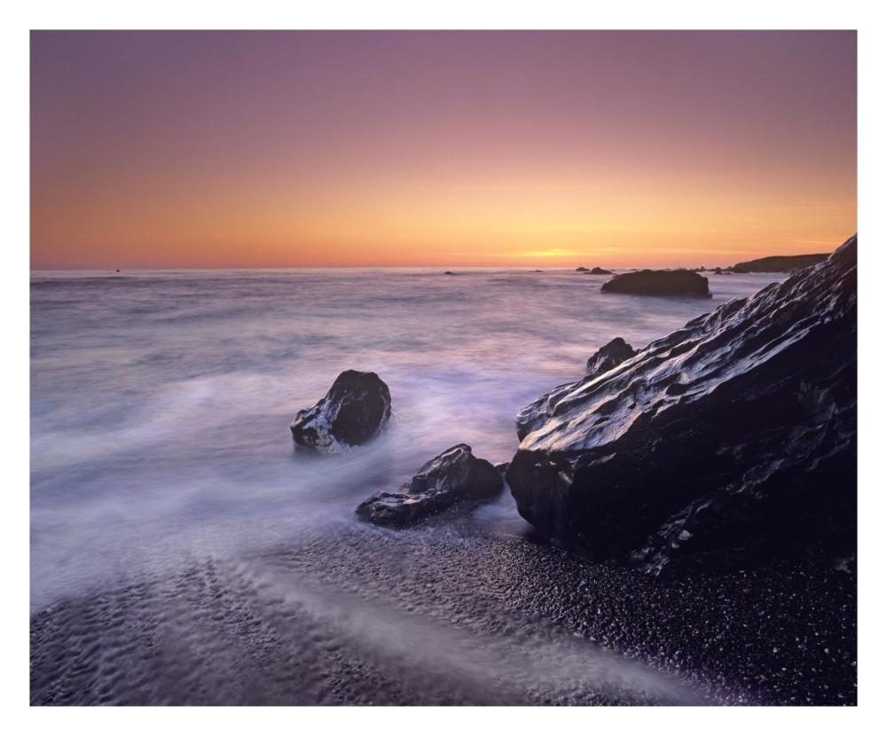 Sunset At San Simeon State Park Big Sur, California-Paper Art-30X24