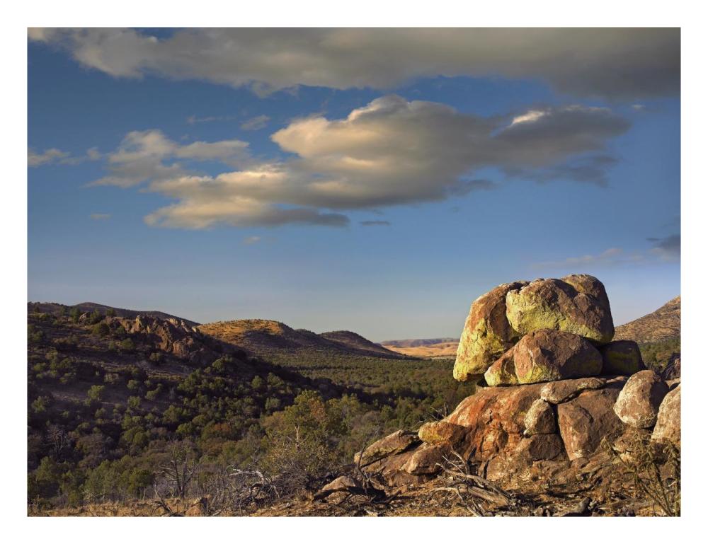 Rockpile, Davis Mountains, Chihuahuan Desert, Texas-Paper Art-26X20