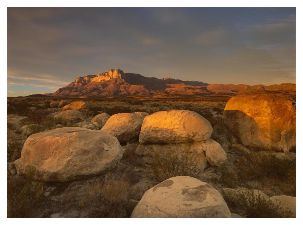 El Capitan, Guadalupe Mountains National Park, Texas-Paper Art-42X32