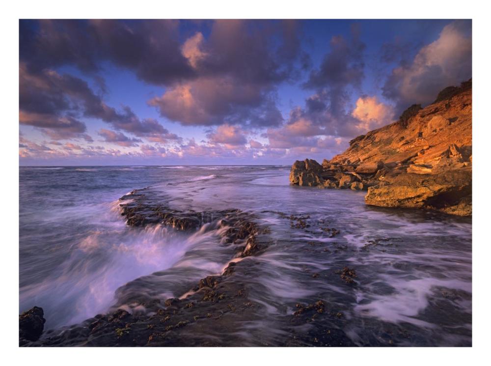 Surf Crashing On Rocks At Keoneloa Bay, Maui, Hawaii-Paper Art-26X20