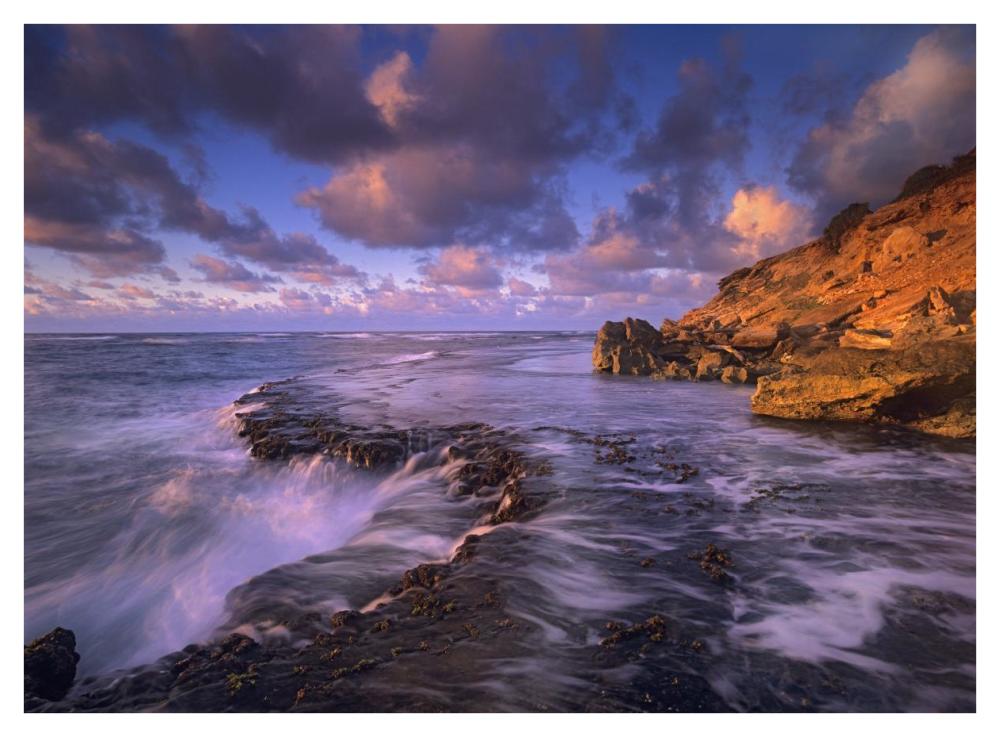 Surf Crashing On Rocks At Keoneloa Bay, Maui, Hawaii-Paper Art-42X32