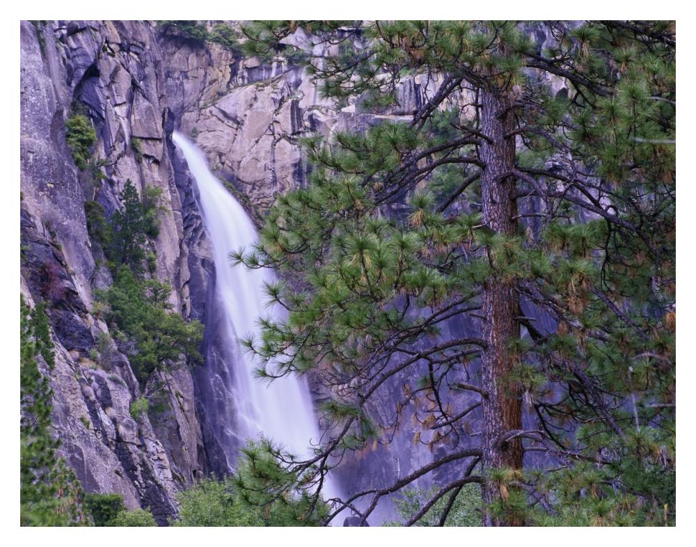 The Cascades From Yosemite National Park, California-Paper Art-18X14