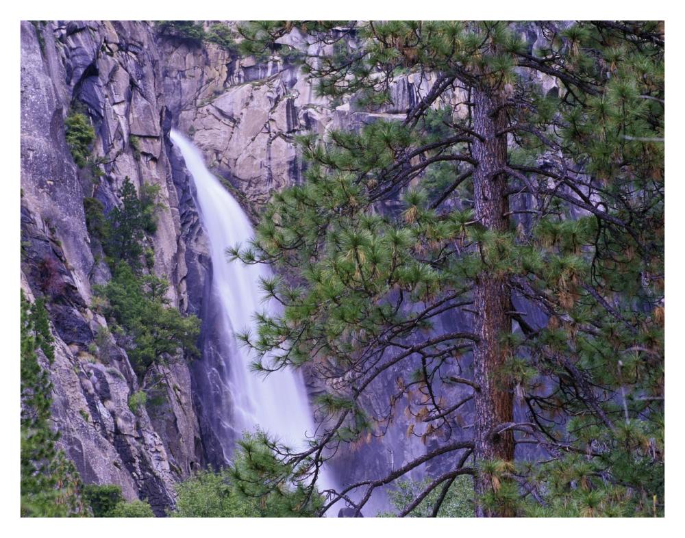 The Cascades From Yosemite National Park, California-Paper Art-34X26