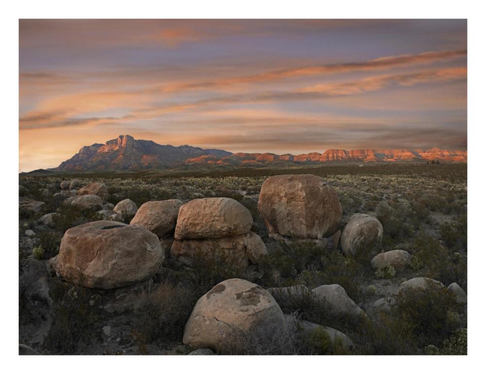 Boulders At Guadalupe Mountains National Park, Texas-Paper Art-26X20