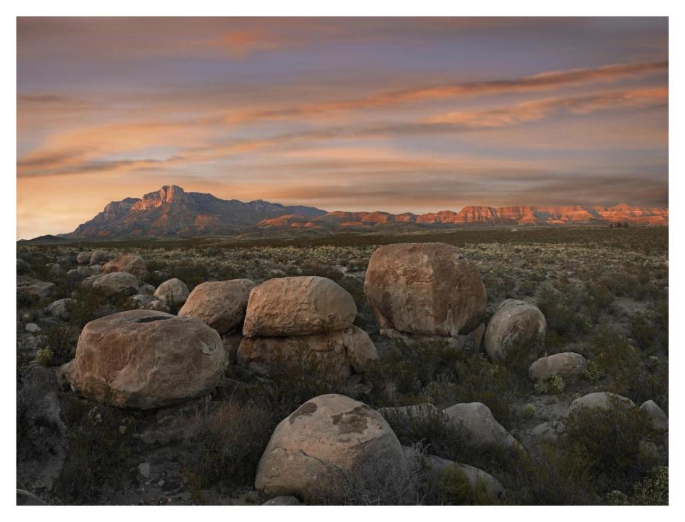 Boulders At Guadalupe Mountains National Park, Texas-Paper Art-42X32